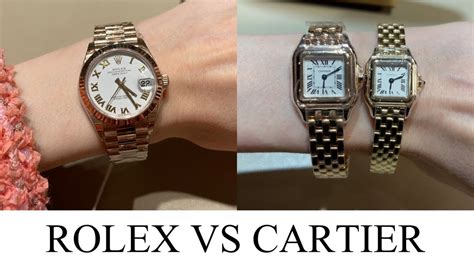 Cartier watches vs Rolex